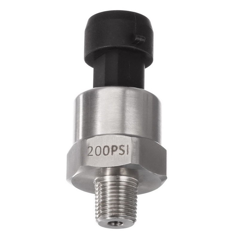 AUTEX 200 Psi Pressure Transducer Sender Sensor with Connector Harness 1/8â€-27 NPT Thread Stainless Steel Fuel Pressure Sensors Compatible with Oil Fuel Air Water Diesel Gas - Image 2